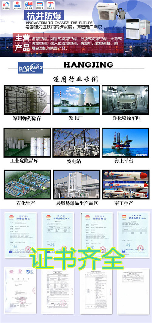 化工廠1匹壁掛式防爆空調(diào)圖片